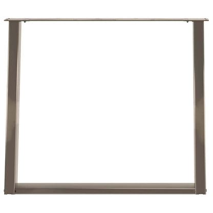 Eettafelpoten 2 St U-Vormig Staal 90 x (72-73) cm Naturel
