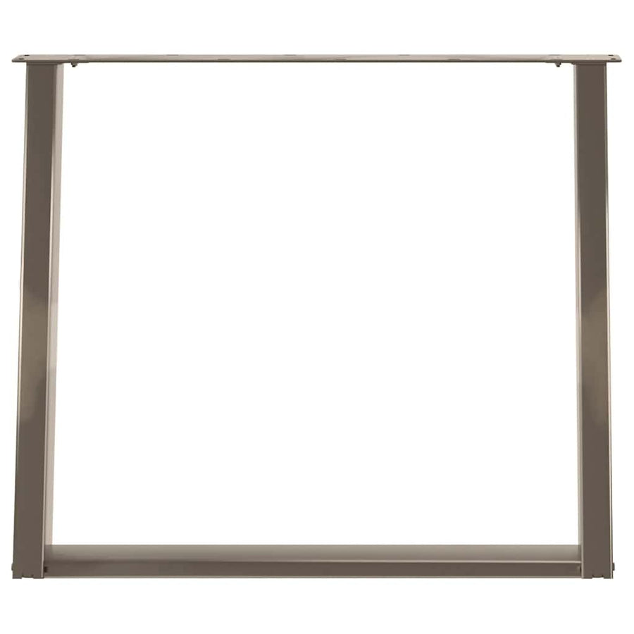 Eettafelpoten 2 St U-Vormig Staal 90 x (72-73) cm Naturel