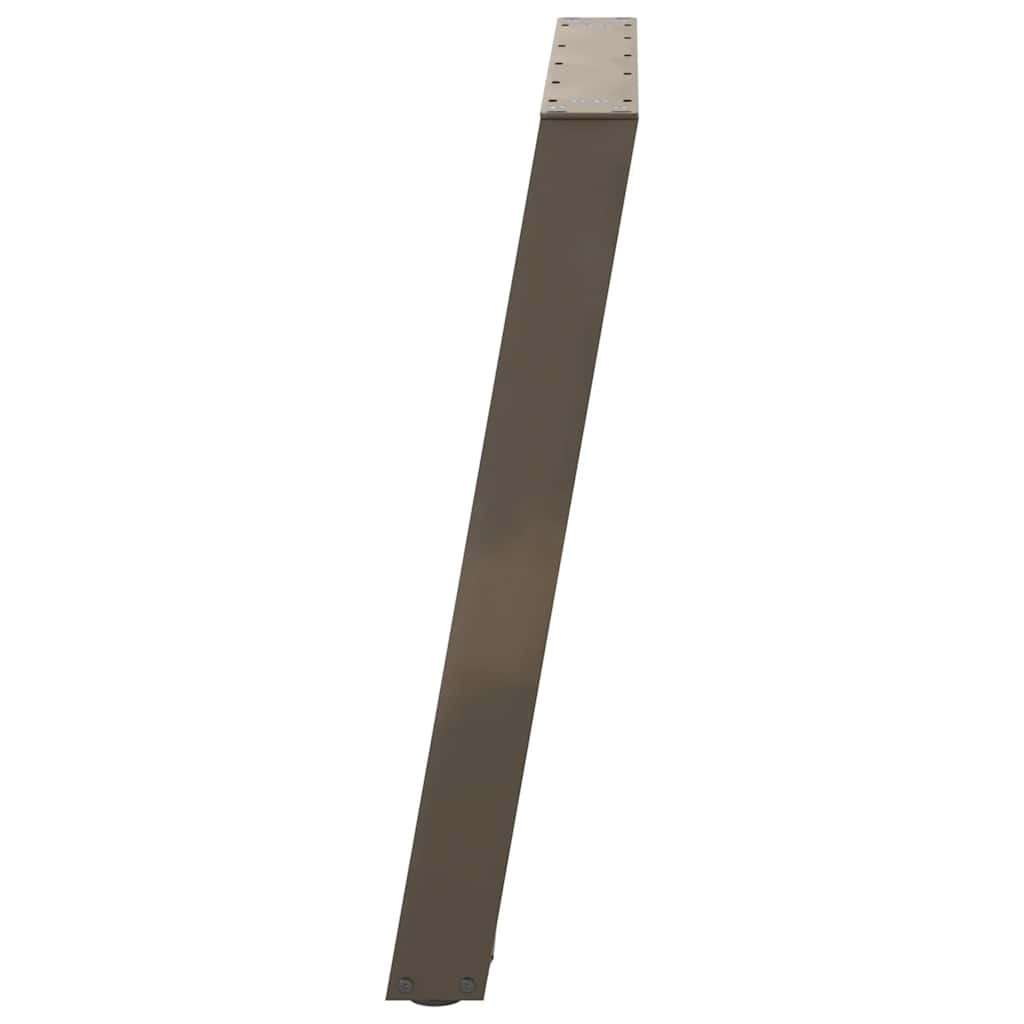 Eettafelpoten 2 St U-Vormig Staal 90 x (72-73) cm Naturel