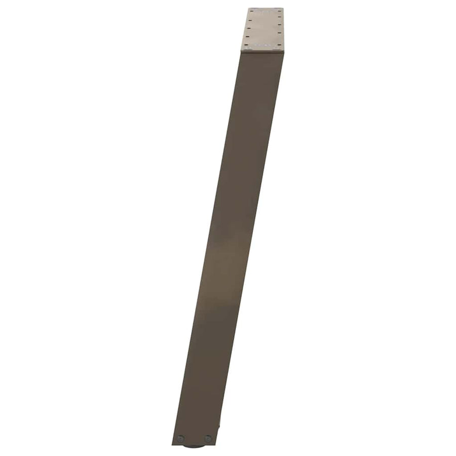 Eettafelpoten 2 St U-Vormig Staal 90 x (72-73) cm Naturel