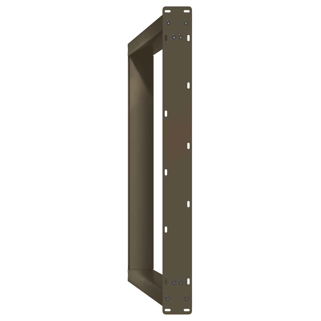 Eettafelpoten 2 St U-Vormig Staal 90 x (72-73) cm Naturel