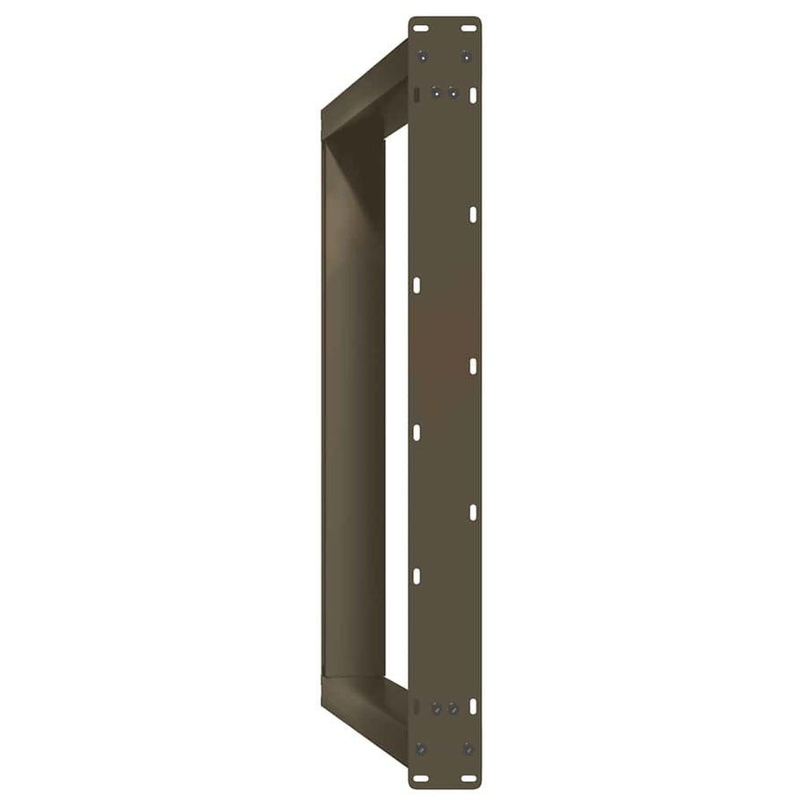 Eettafelpoten 2 St U-Vormig Staal 90 x (72-73) cm Naturel