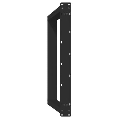 Eettafelpoten 2 st U-vormig 100x(72-73) cm staal zwart