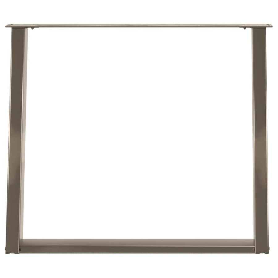 Eettafelpoten 2 St U-Vormig Staal 100 x (72-73) cm Naturel