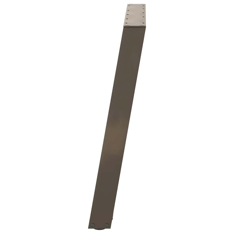 Eettafelpoten 2 St U-Vormig Staal 100 x (72-73) cm Naturel