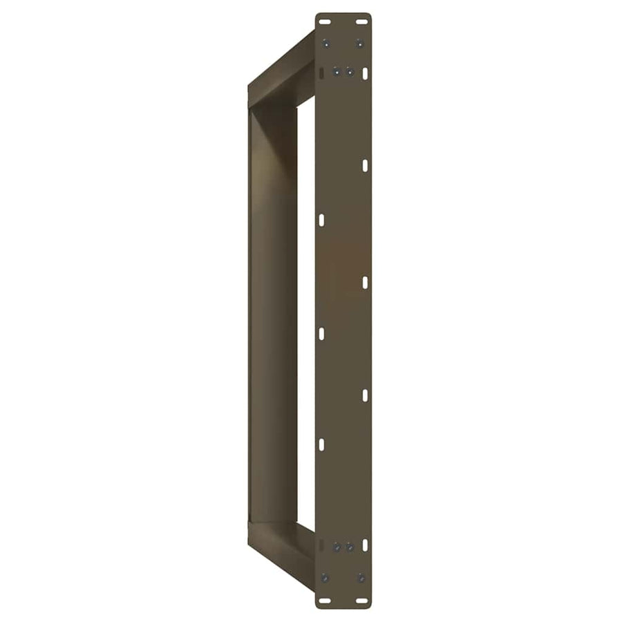 Eettafelpoten 2 St U-Vormig Staal 100 x (72-73) cm Naturel