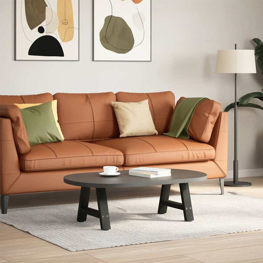 Salontafelpoten 2 st A-vormig 30x(30-31) cm staal zwart