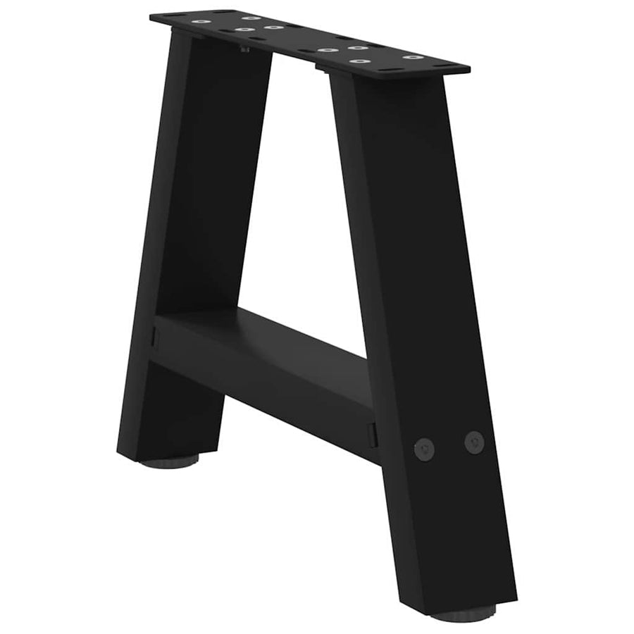 Salontafelpoten 2 st A-vormig 30x(30-31) cm staal zwart