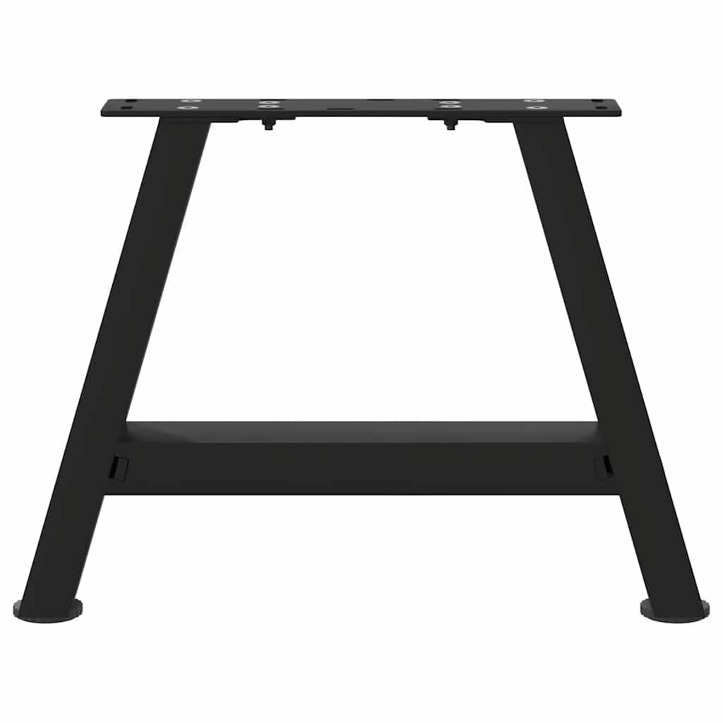 Salontafelpoten 2 st A-vormig 30x(30-31) cm staal zwart