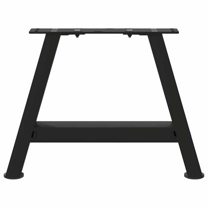 Salontafelpoten 2 st A-vormig 30x(30-31) cm staal zwart