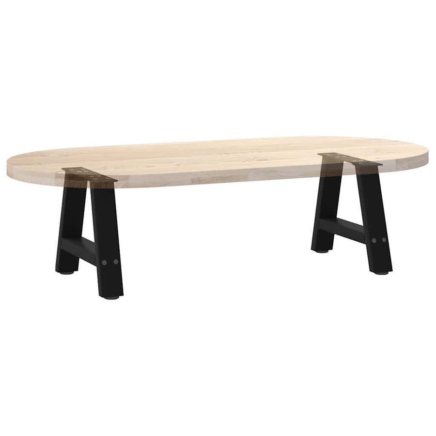 Salontafelpoten 2 st A-vormig 30x(30-31) cm staal zwart