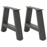 Tafelpoten 2 st A-vormig 30x30 cm staal antraciet