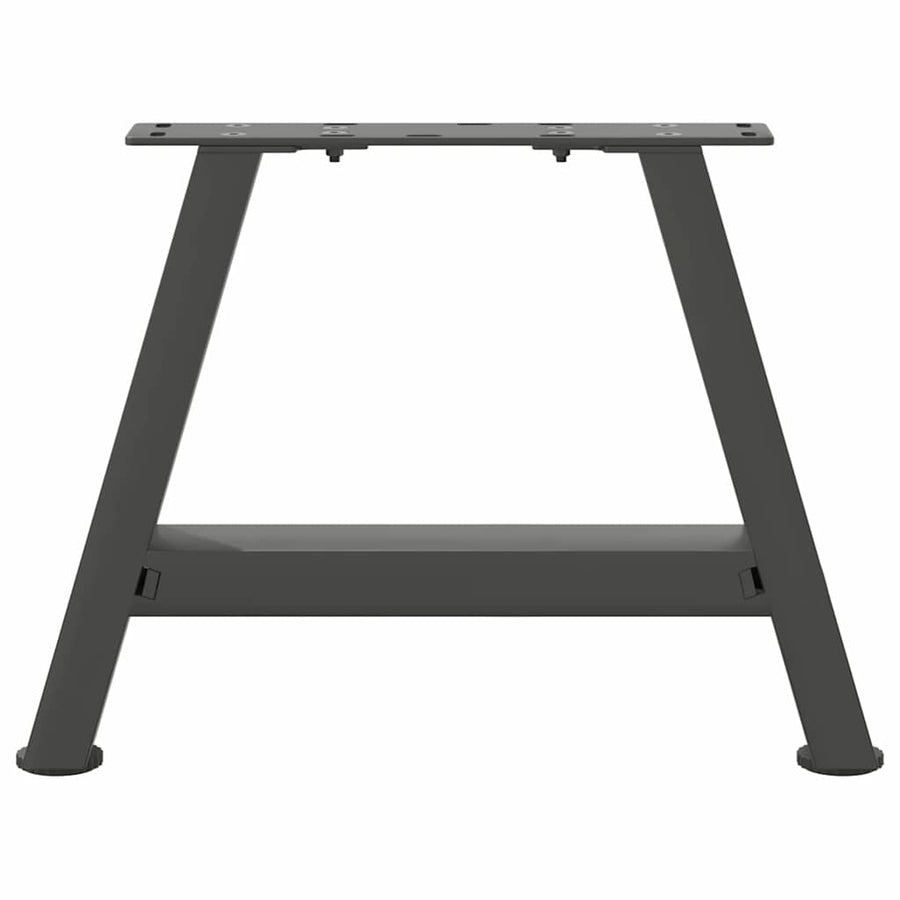 Salontafelpoten 2 st A-vormig 30x(30-31) cm staal antraciet