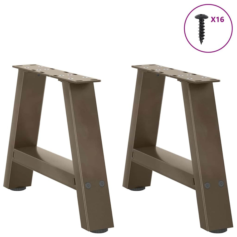 Salontafelpoten 2 St A-Vormig Staal 30 x (30-31) cm Naturel
