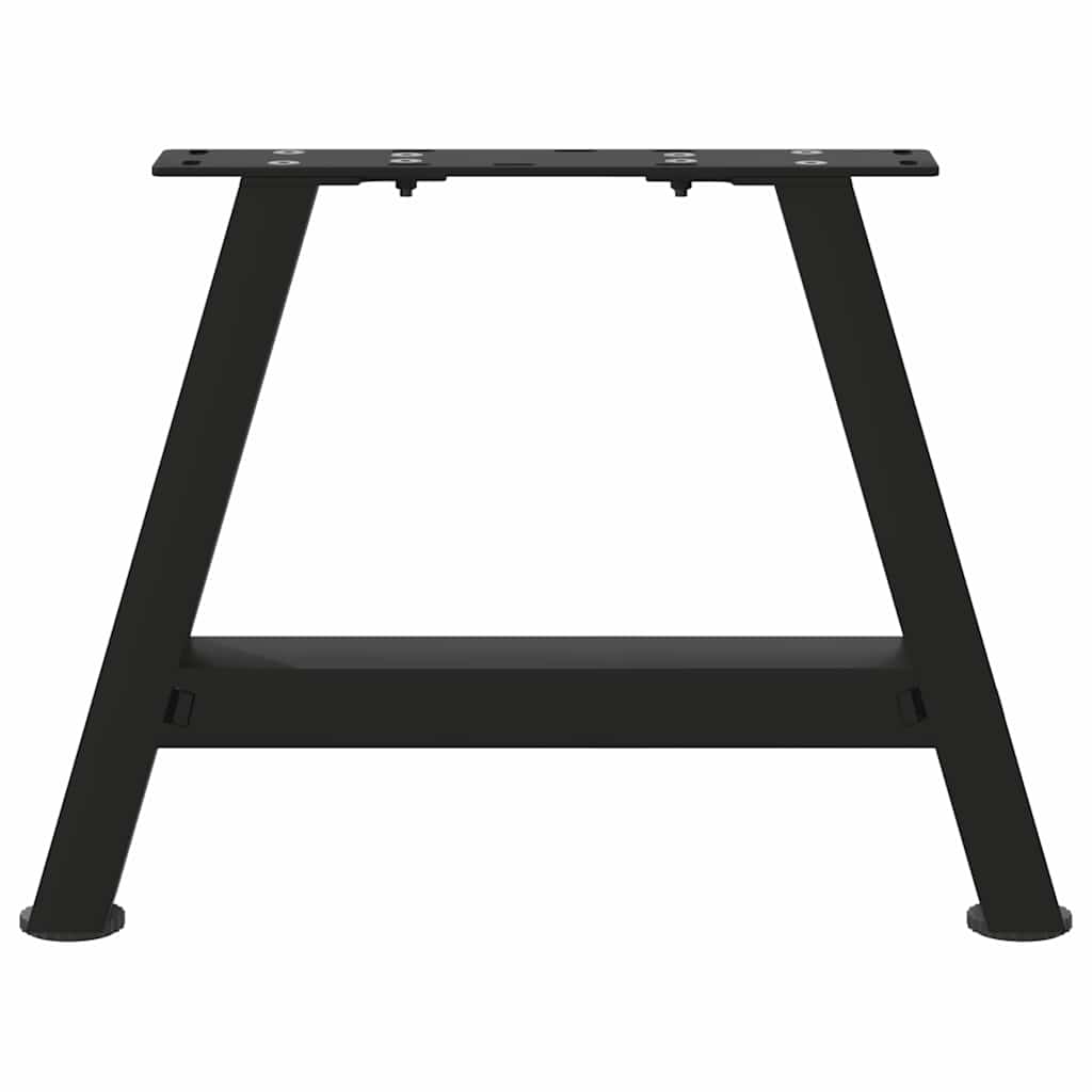 Salontafelpoten 2 st A-vormig 50x(30-31) cm staal zwart