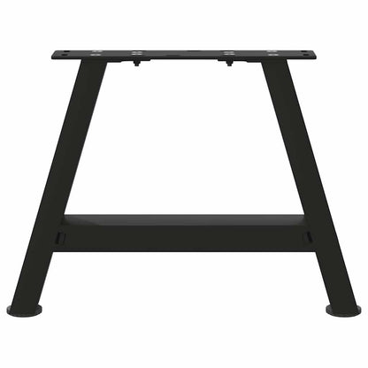 Salontafelpoten 2 st A-vormig 50x(30-31) cm staal zwart