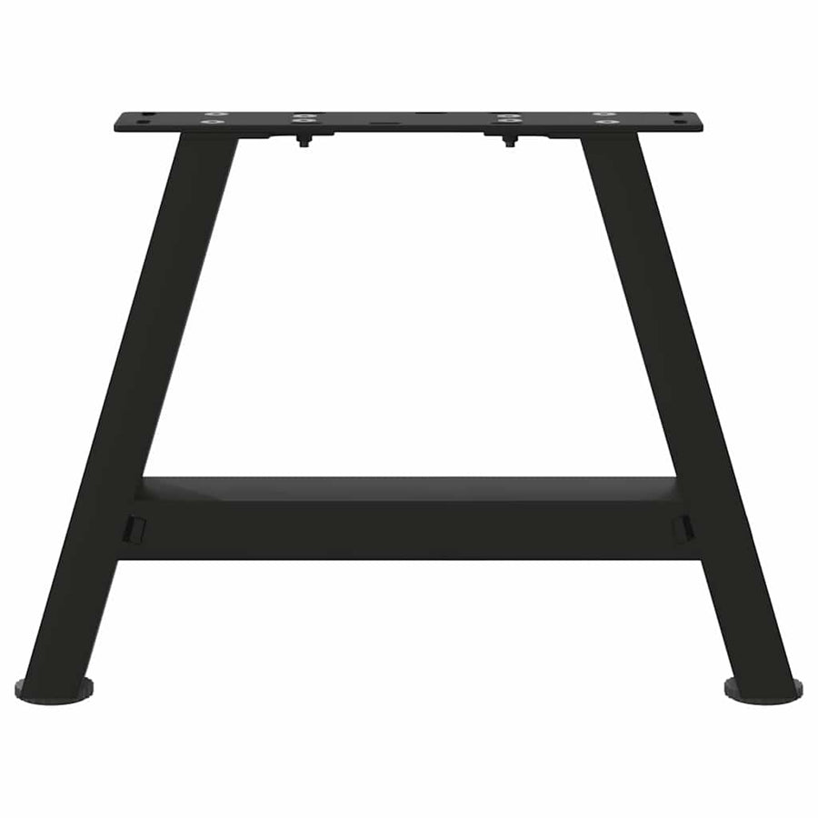 Salontafelpoten 2 st A-vormig 50x(30-31) cm staal zwart