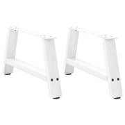 Salontafelpoten 2 st A-vormig 60x30 cm staal wit