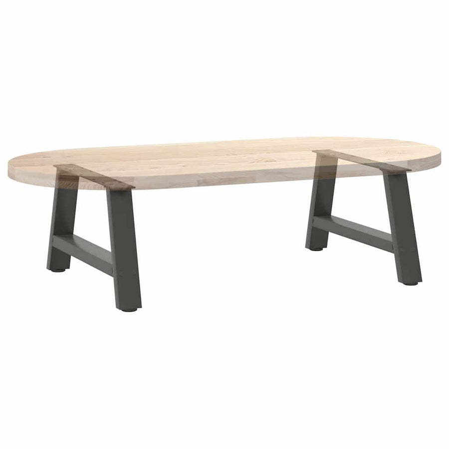 Salontafelpoten 2 st A-vormig 60x(30-31) cm staal antraciet