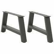 Salontafelpoten 2 st A-vormig 70x30 cm staal antraciet