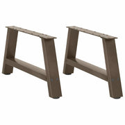 Salontafelpoten 2 st A-vormig 70x30 cm staal