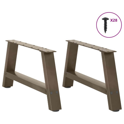 Salontafelpoten 2 St A-Vormig Staal 70 x (30-31) cm Naturel