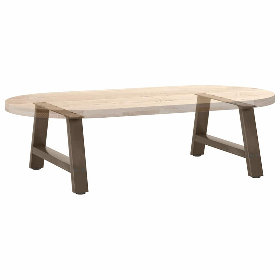 Salontafelpoten 2 St A-Vormig Staal 70 x (30-31) cm Naturel