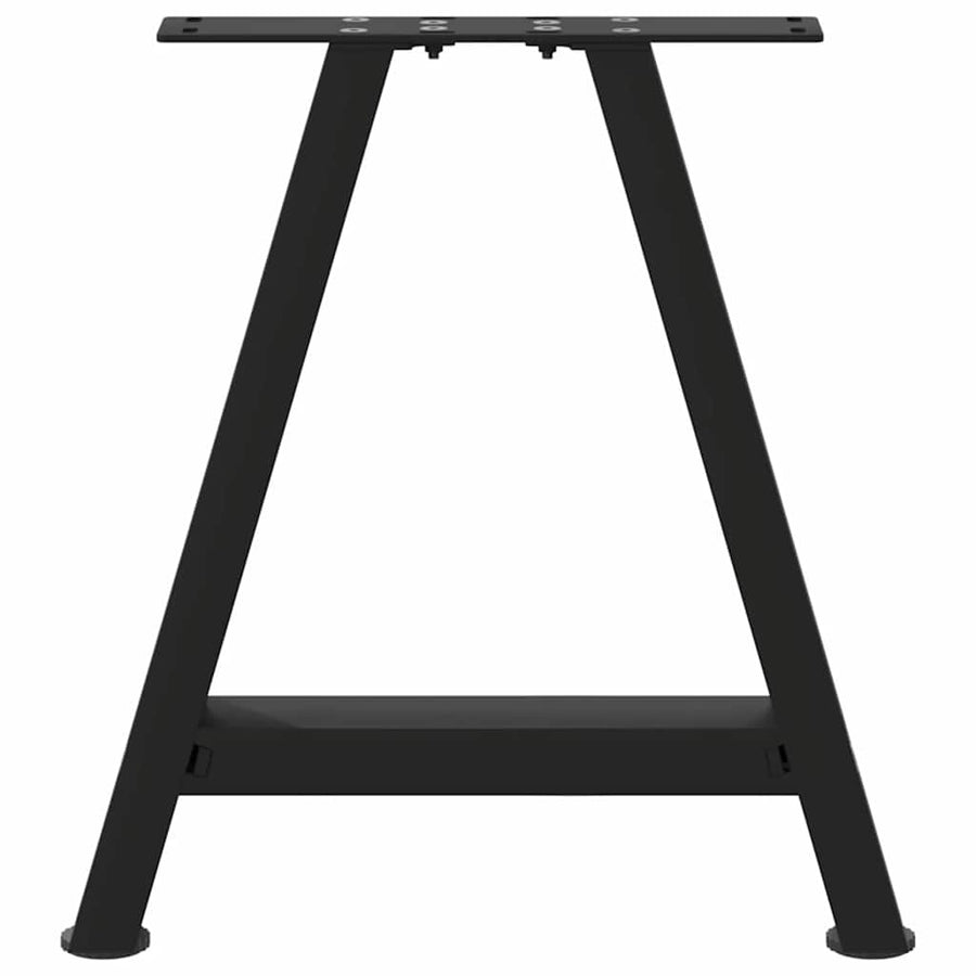 Salontafelpoten 2 st A-vormig 38x(42-43) cm staal zwart