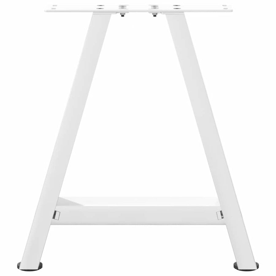 Salontafelpoten 2 st A-vormig 38x(42-43) cm staal wit