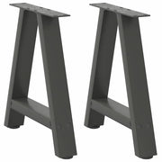 Salontafelpoten 2 st A-vormig 38x42 cm staal antraciet