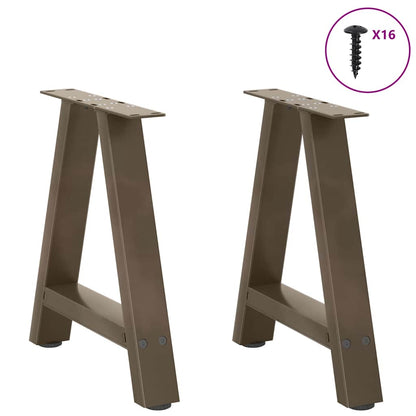 Salontafelpoten 2 St A-Vormig Staal 38 x (42-43) cm Naturel