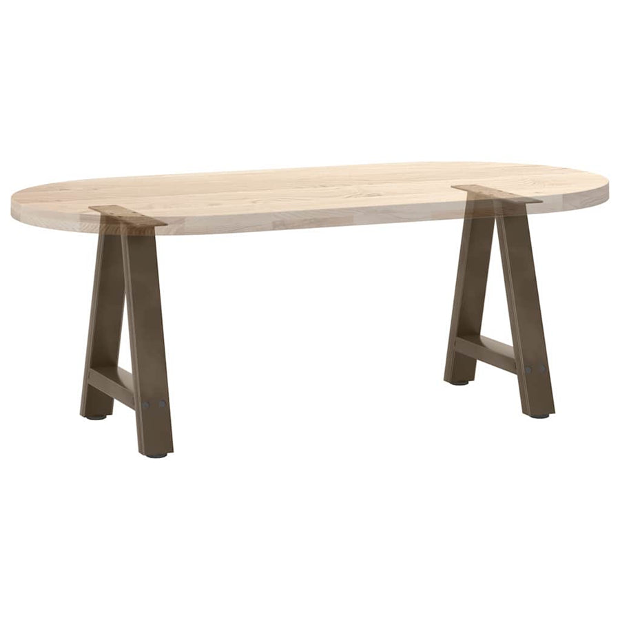 Salontafelpoten 2 St A-Vormig Staal 38 x (42-43) cm Naturel