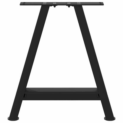 Salontafelpoten 2 st A-vormig 50x(42-43) cm staal zwart