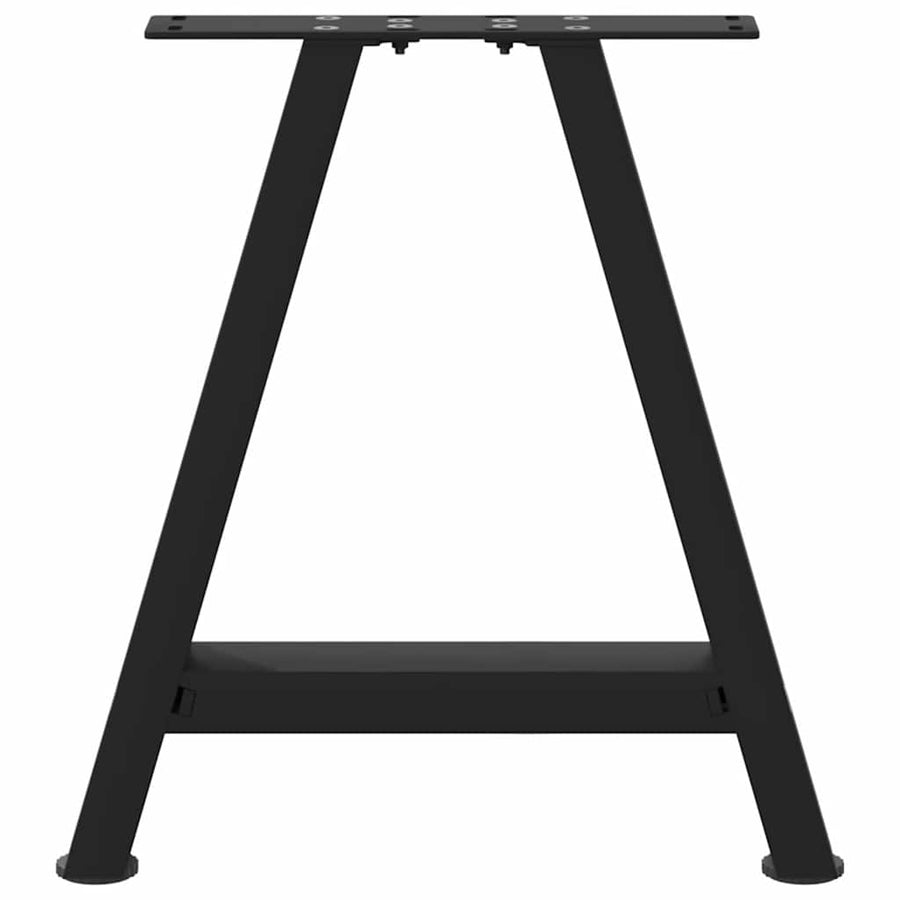 Salontafelpoten 2 st A-vormig 50x(42-43) cm staal zwart