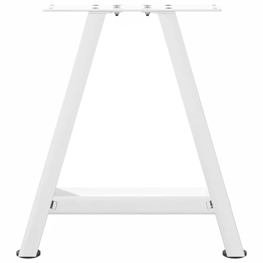 Salontafelpoten 2 st A-vormig 50x(42-43) cm staal wit