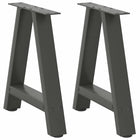 Coffee table legs 2 pcs A-shaped 50x(42-43) cm steel anthracite