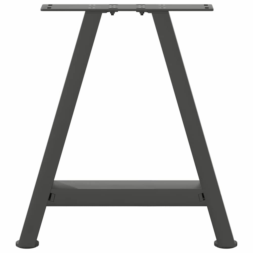 Salontafelpoten 2 st A-vormig 50x(42-43) cm staal antraciet