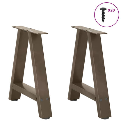 Salontafelpoten 2 St A-Vormig Staal 50 x (42-43) cm Naturel