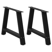 Salontafelpoten 2 st A-vormig 60 cm staal zwart