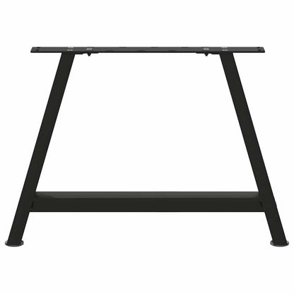 Salontafelpoten 2 st A-vormig 60x(42-43) cm staal zwart