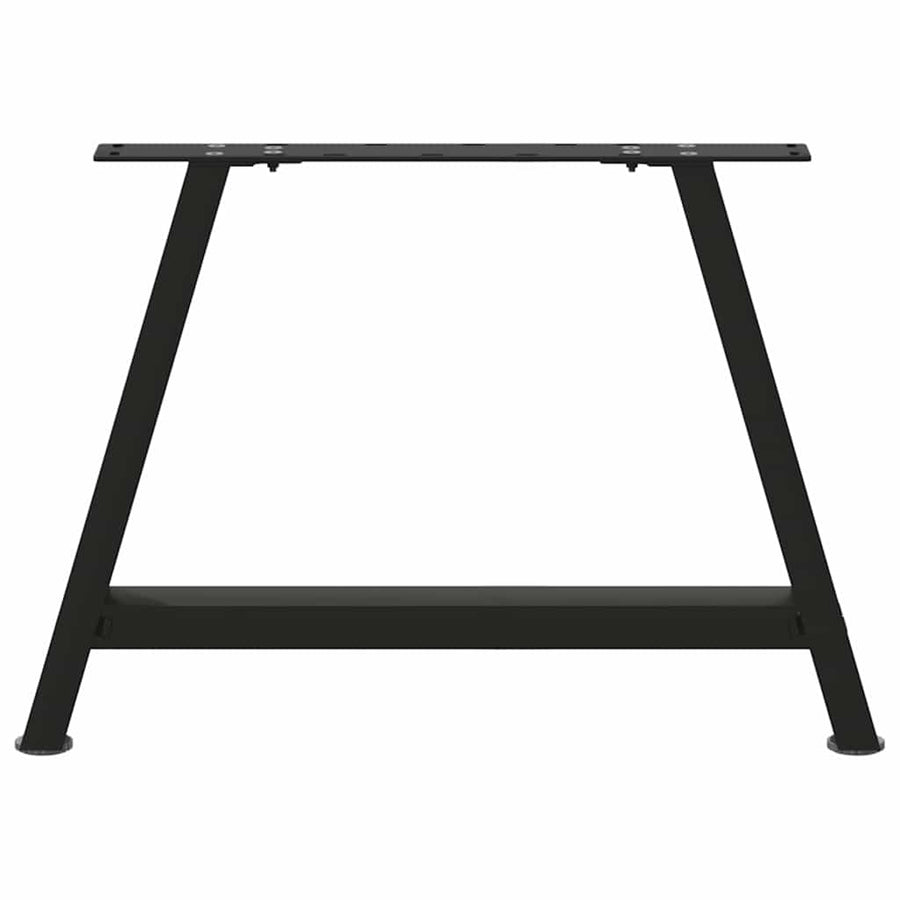 Salontafelpoten 2 st A-vormig 60x(42-43) cm staal zwart
