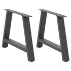 Salontafelpoten 2 st A-vormig 60x42 cm staal antraciet