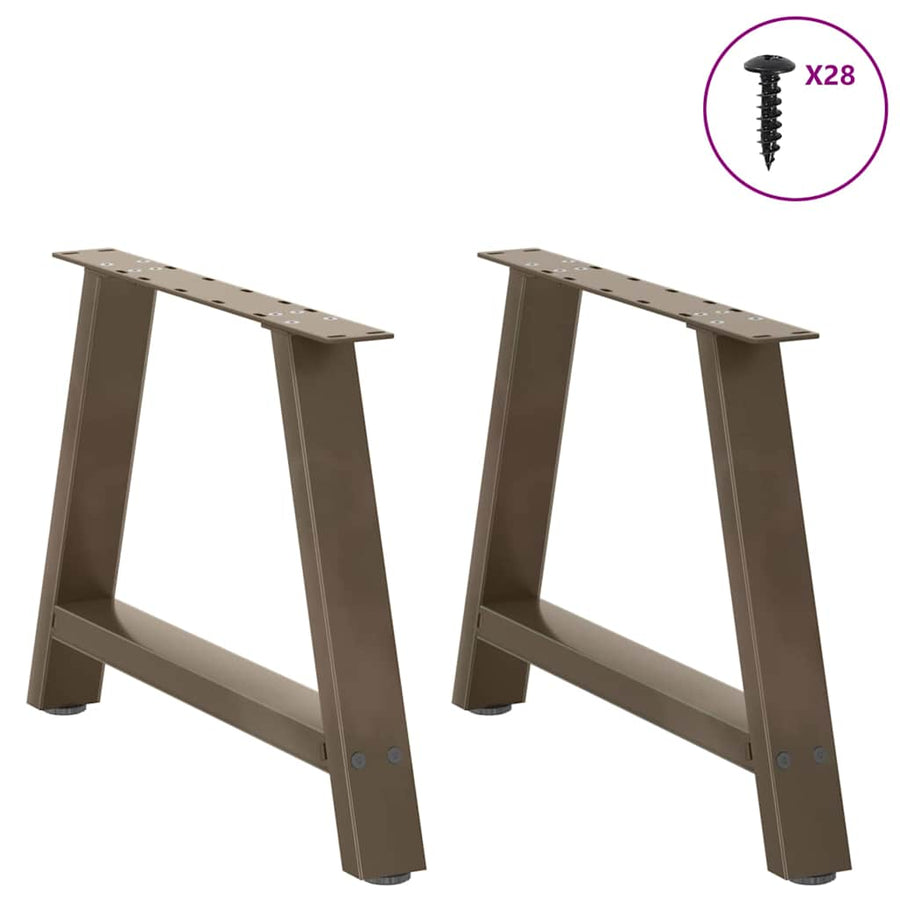 Salontafelpoten 2 st A-vormig 60x(42-43) cm staal