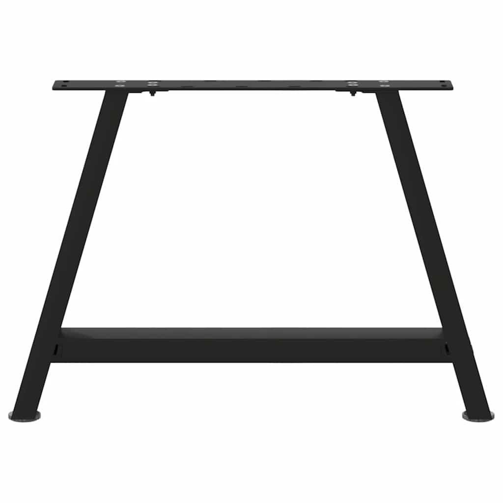 Salontafelpoten 2 st A-vormig 70x(42-43) cm staal zwart