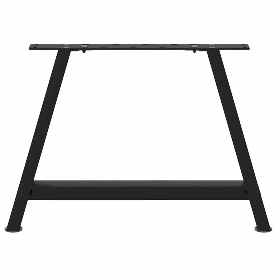 Salontafelpoten 2 st A-vormig 70x(42-43) cm staal zwart