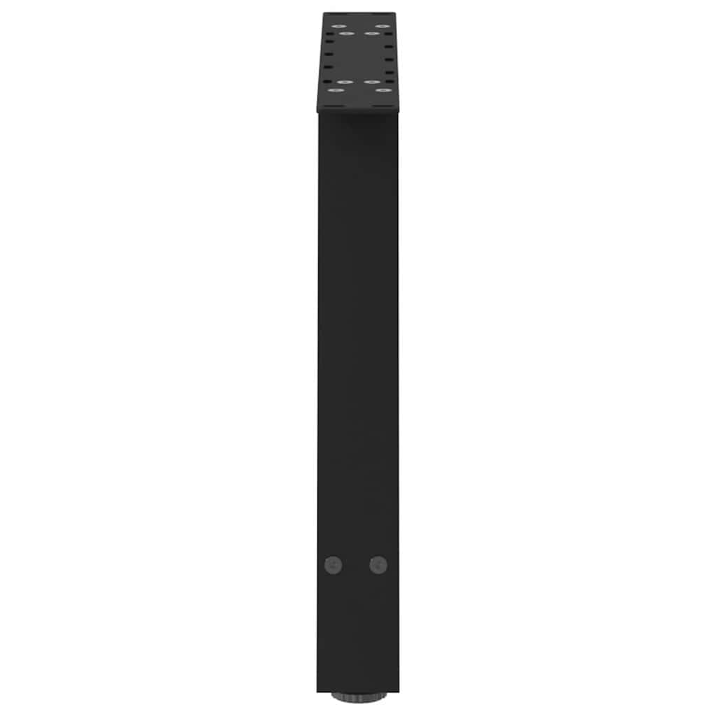 Salontafelpoten 2 st A-vormig 70x(42-43) cm staal zwart