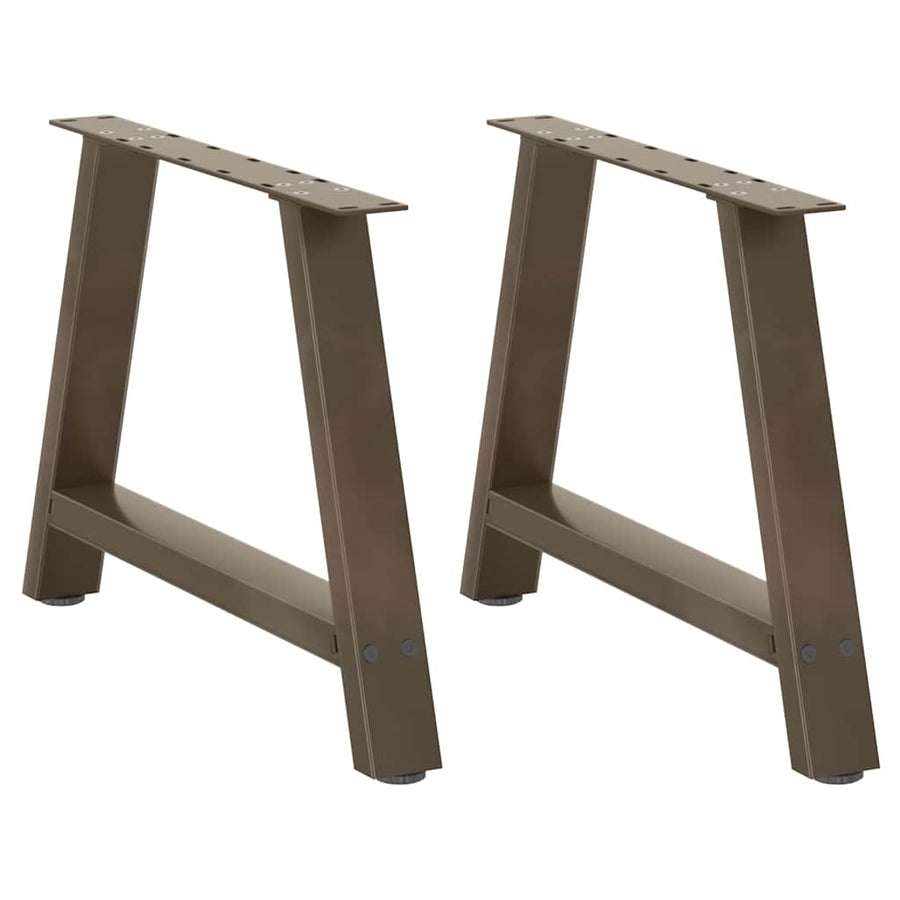 Salontafelpoten 2 St A-Vormig Staal 70 x (42-43) cm Naturel