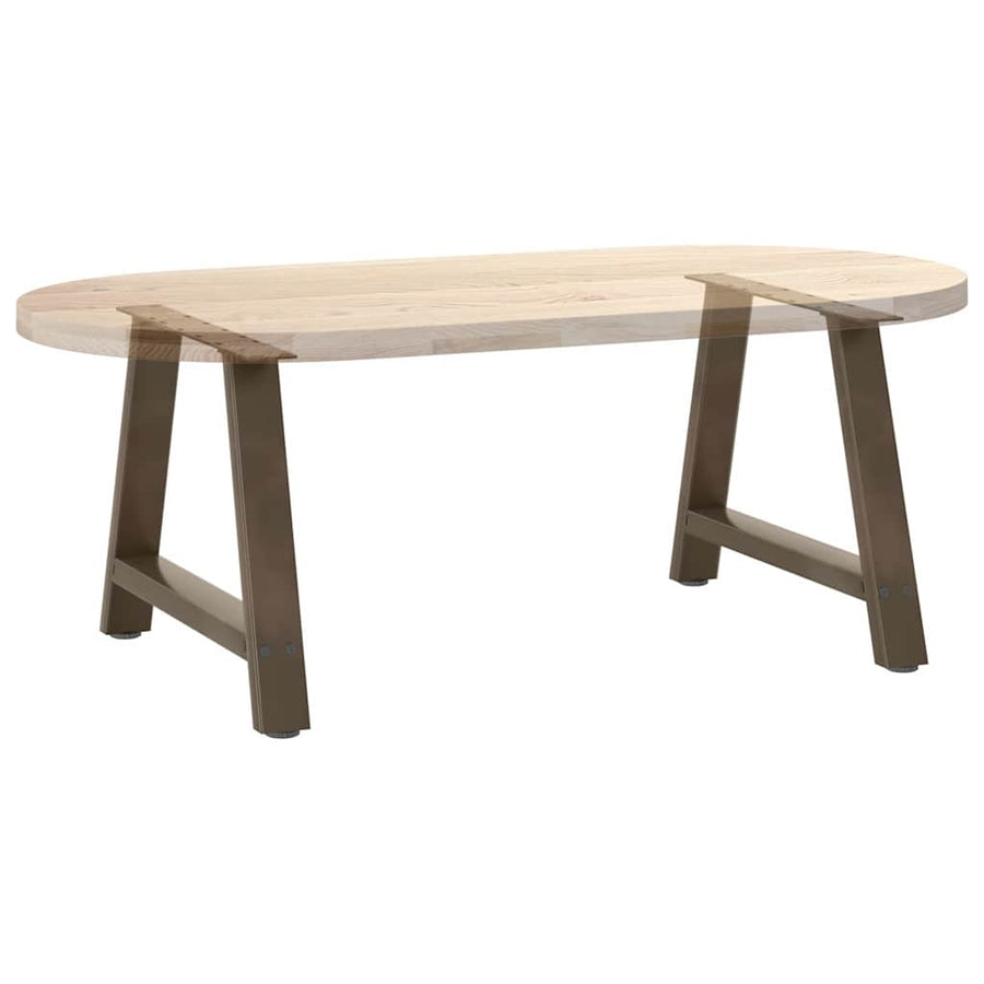 Salontafelpoten 2 St A-Vormig Staal 70 x (42-43) cm Naturel