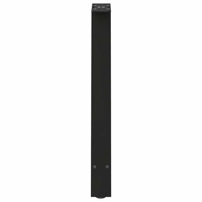 Salontafelpoten 2 st A-vormig 50x(72-73) cm staal zwart