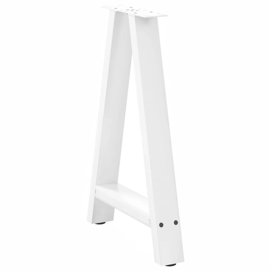 Eettafelpoten A-Vormig Staal Wit 50 x (72-73) cm